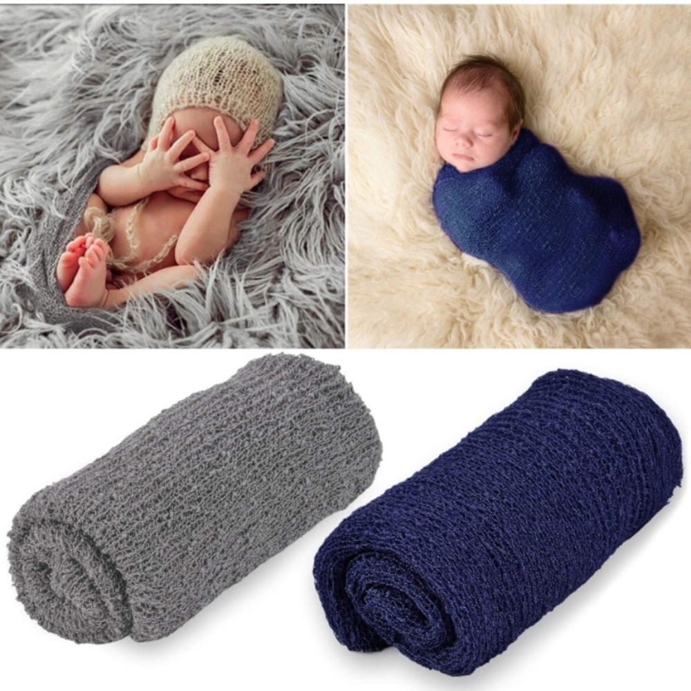 Newborn gauze swaddle wraps for photo shoot